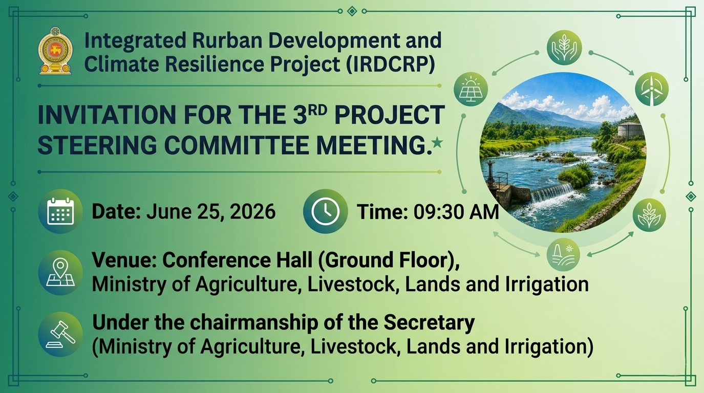 Invitation for the 3rd Project Steering Committee Meeting